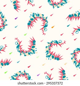 Abstract seamless color pattern vector background
