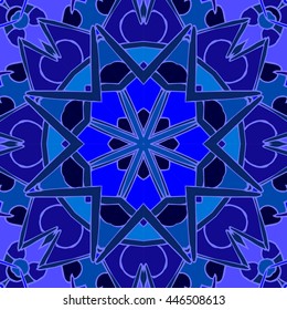 Abstract seamless color pattern. Vector illustration. Hand drawn doodle graphic print.