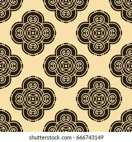 Abstract seamless colored pattern for wallpapers and backgrounds. Vector template can be used for design of wallpaper, fabric, oilcloth, textile, wrapping paper and other