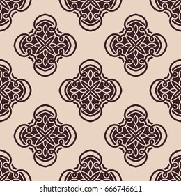 Abstract seamless colored pattern for wallpapers and backgrounds. Vector template can be used for design of wallpaper, fabric, oilcloth, textile, wrapping paper and other