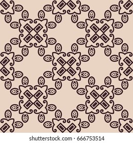 Abstract seamless colored pattern for wallpapers and backgrounds. Vector template can be used for design of wallpaper, fabric, oilcloth, textile, wrapping paper and other
