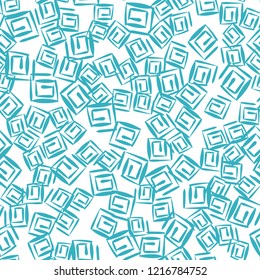 Abstract seamless colored textile trendy pattern print. Doodle vector fabric design.Modern wallpaper graphic.