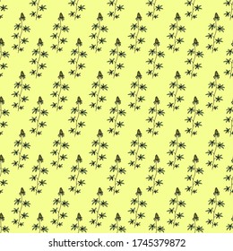 fondo de patrón de floral vectorial abstracto de color transparente con impresión de tela de hojas