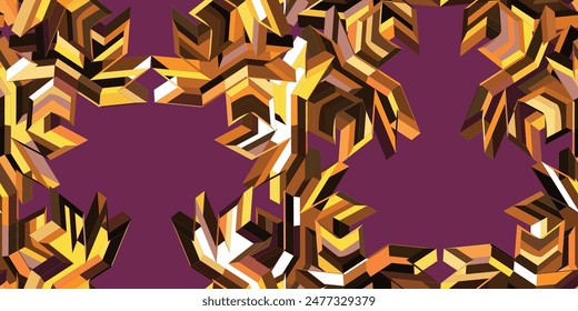 Abstractas fondo de patrón 3D colorido sin fisuras. Patrón gráfico de Formas simples de colores de moda. Abstractas mosaico de arte. 