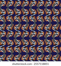 Abstract seamless colorful 3D pattern background. Fashion colored simple shapes graphic pattern. Abstract mosaic artwork. 