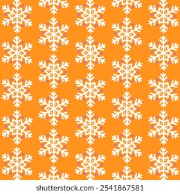 Abstract seamless colorful Christmas snowflakes pattern vector. snowflake on a Yellow background. snowflake wall art
snowflakes design for textiles print, clothing, fabric, cover, clothing wallpaper