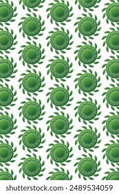 Abstract Seamless colorful Pattern with Circular Shapes