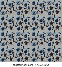 Abstract seamless colorful pattern exotic shapes backgrounds