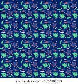 Abstract seamless colorful pattern exotic shapes backgrounds