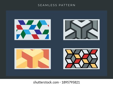 Abstract seamless colorful pattern vector texture for wallpaper, background. Geometric pattern. Eps 10