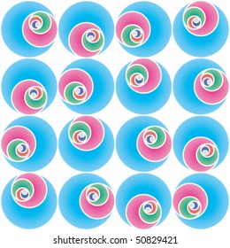 Abstract seamless colorful pattern. Vector.