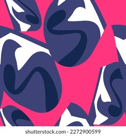 Abstract seamless colorful pattern with wave shapes