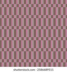 An Abstract Seamless colorful pinkish checkered pattern vector Geometric chess board style wallpaper. Gematrical square design for textile, wall art, duvet cover, pottery, web, wrapping , flooring .