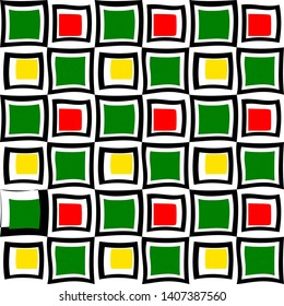 Abstract seamless colorful square pattern background vector