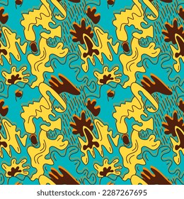 Abstract seamless colorful unusual pattern 