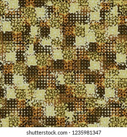 Abstract seamless. Colors of autumn gold. Five-pointed stars.
