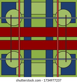 Abstract seamless colourful geometric pattern background vector design.