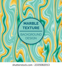 Abstract seamless colourful marble pattern, wavy liquified, watercolour texture, green and gold colours, vector background design.