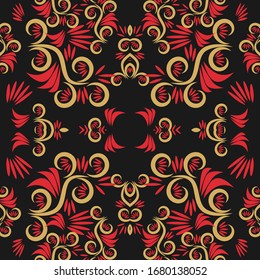 Abstract seamless colourful pattern exotic shapes backgrounds