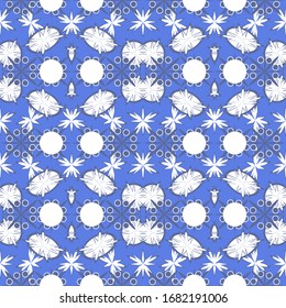 Abstract seamless colourful pattern exotic shapes backgrounds