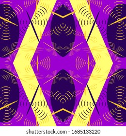 Abstract seamless colourful pattern exotic shapes backgrounds