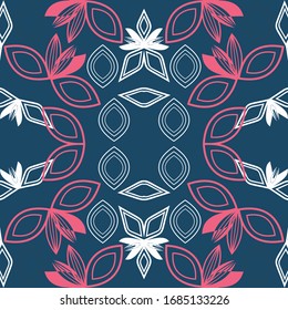 Abstract seamless colourful pattern exotic shapes backgrounds