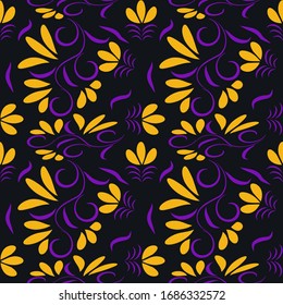 Abstract seamless colourful pattern exotic shapes backgrounds