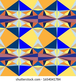 Abstract seamless colourful pattern geometric backgrounds vector design
