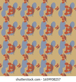 Abstract seamless colourful pattern geometric backgrounds vector design