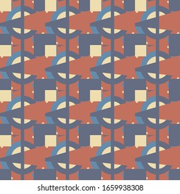 Abstract seamless colourful pattern geometric backgrounds vector design