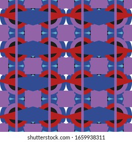 Abstract seamless colourful pattern geometric backgrounds vector design