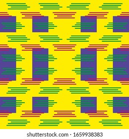 Abstract seamless colourful pattern geometric backgrounds vector design