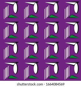 Abstract seamless colourful pattern geometric backgrounds vector design