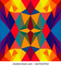 Abstract seamless colourful pattern geometric backgrounds vector design