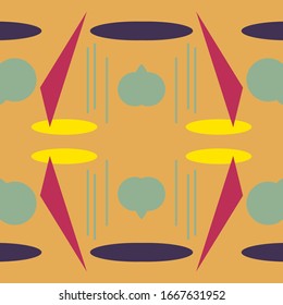 Abstract seamless colourful pattern geometric backgrounds vector design