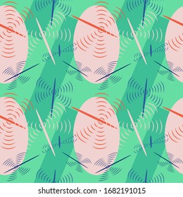Abstract seamless colourful pattern geometric backgrounds vector design