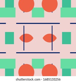 Abstract seamless colourful pattern geometric backgrounds vector design