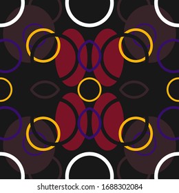 Abstract seamless colourful pattern geometric backgrounds vector design