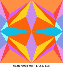 Abstract seamless colourful pattern geometric backgrounds vector design