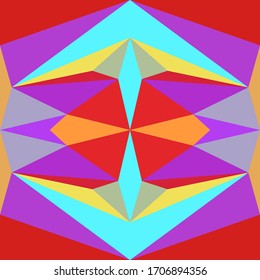 Abstract seamless colourful pattern geometric backgrounds vector design