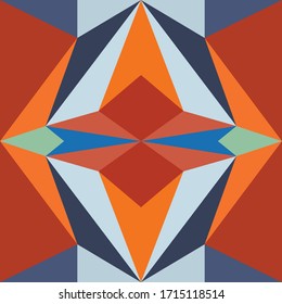 Abstract seamless colourful pattern geometric backgrounds vector design