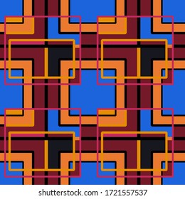 Abstract seamless colourful pattern geometric backgrounds vector design
