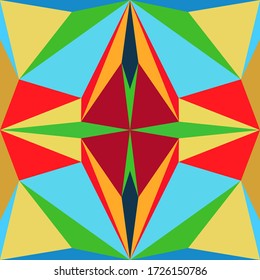 Abstract seamless colourful pattern geometric backgrounds vector design