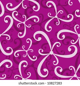 abstract seamless curled repeat pattern