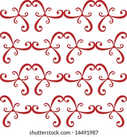 abstract seamless curled repeat pattern