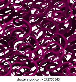 abstract seamless curly curves violet and white background vector