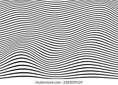 abstract seamless curved wavy lines pattern design.