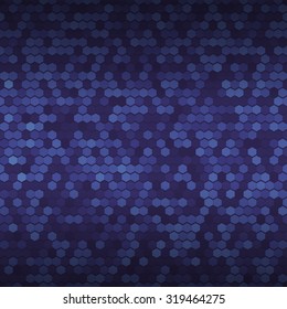 Abstract seamless dark blue geometric pattern