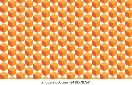 abstract seamless dark to light orange rhombus pattern.