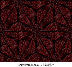 Abstract seamless dark pattern of red lines for your design